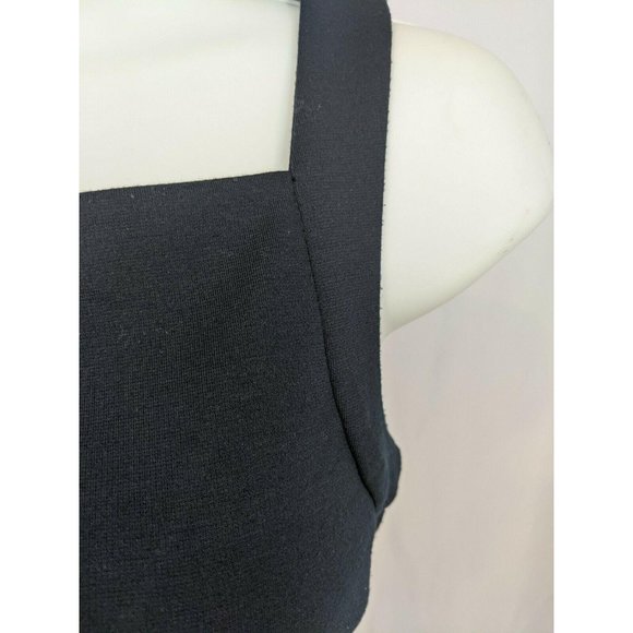 Reynah Black Sleeveless Square Neck Stretch Dress Size 0 - Picture 6 of 6